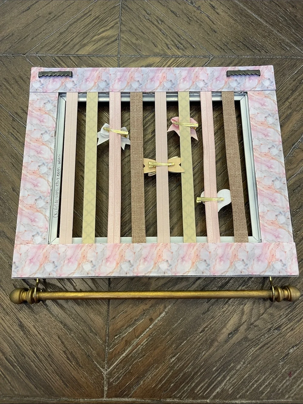 Baby Hair Bow & Headband Holder Hanging Frame